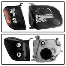 Load image into Gallery viewer, xTune Toyota Tundra Double Cab 05-06 OEM Style Headlights & Corner Lights Black HD-JH-TTUN05-AM-BK
