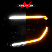 Load image into Gallery viewer, ANZO 14-21 Toyota Tundra (OE Halogen w/LED DRL) LED Crystal Headlights w/ Switchback & DRL - Blk