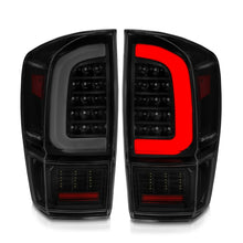Load image into Gallery viewer, ANZO 16-21 Toyota Tacoma LED Tail Lights - w/ Light Bar Sequential Black Housing & Smoke Lens