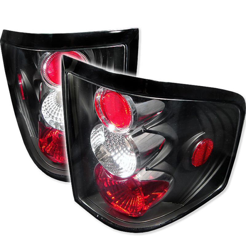 Spyder Ford F150 Flareside 04-08 Euro Style Tail Lights Black  ALT-YD-FF15004FS-BK