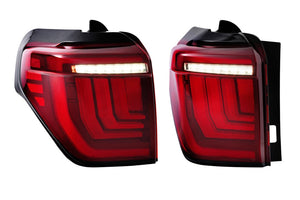 XB LED Tail Lights: Toyota 4Runner (10-23) (Pair / Red) (Gen 2)