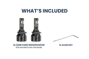 9005/HB3: GTR Ultra 3.0 LED Bulbs (Pair)