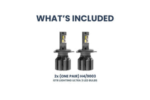 H4/9003: GTR Lighting Ultra 3.0 LED Bulbs