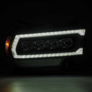 AlphaRex 19-21 Ram 2500 NOVA LED Proj Headlights Plank Style Black w/Activ Light/Seq Signal/DRL