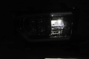 AlphaRex 07-13 Toyota Tundra NOVA LED Proj Headlights Black w/ Activ Light/Seq Signal/DRL