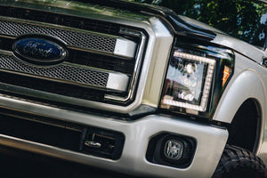 FORD SUPER DUTY (11-16): XB LED HEADLIGHTS WHITE DRL