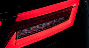 Intec Sequential LED 4pc Taillights w/Center Bar (Smoke lens/Gold Base/White Bar) - 2022-2024 Toyota GR86 / Subaru BRZ