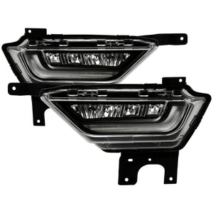 Spyder 21-23 Ford F150 w/ Turn Signal OEM Style Full LED Fog Lights w/ Switch FL-FF1502021-LED-T-C