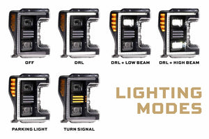 FORD SUPER DUTY (17-19): XB HYBRID LED HEADLIGHT