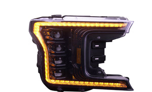 OLM Infinite Series Headlights (Amber DRL) (Gen 2) - 2018-2020 Ford F150