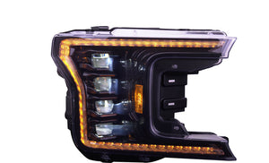 OLM Infinite Series Headlights (Amber DRL) (Gen 2) - 2018-2020 Ford F150