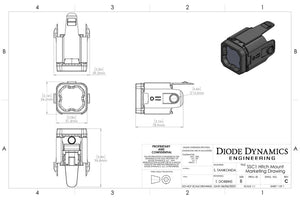 Diode Dynamics 23-24 Chevrolet Colorado HitchMount LED Pod Reverse Kit C1R