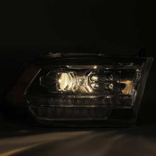 Load image into Gallery viewer, AlphaRex 09-18 Dodge Ram 2500 LUXX LED Proj Headlights Plank Style Black w/Activ Light/DRL