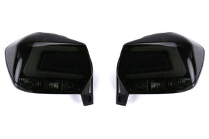 OLM USDM CS Style LED Tail Lights - 2013+ Crosstrek-Dark Smoke Lens with Gold Reflector