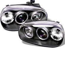 Load image into Gallery viewer, Spyder Volkswagen Golf IV 99-05 Projector Headlights LED Halo Black High H1 Low H1 PRO-YD-VG99-BK