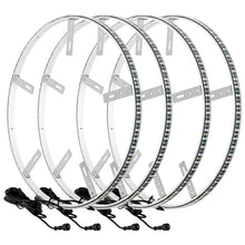 Load image into Gallery viewer, Oracle LED Illuminated Wheel Rings - Double LED - Blue
