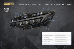 Honda Civic (16-21): XB LED Headlights