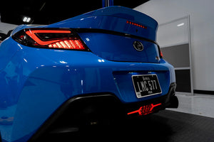 OLM "Scythe Style" LED Taillights (Smoke Lens/Black Base/White Bar) - 2022+ BRZ / GR86