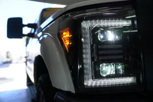 OLM Essential Series LED Headlights (White DRL) - 2011-2016 Ford Super Duty