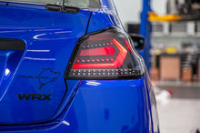 Load image into Gallery viewer, OLM Evolution Tail Lights (Clear Lens, Black Base, White Bar) - 15+ WRX / STI