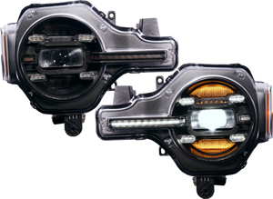 OLM Infinite Series Headlights (White DRL) - 2021+ Ford Bronco