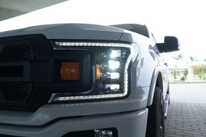 2018-2020 Ford F150 Bi-Beam Headlights - Infinite Series (White DRL)