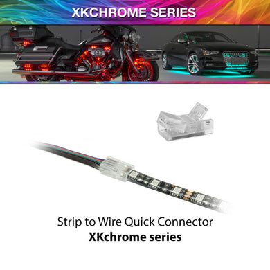 XK Glow 4 Pin Quick Connector- Strip to Wire XKchrome