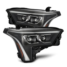 Load image into Gallery viewer, AlphaRex 22-23 Toyota Tundra LUXX-Series Headlights Black w/Amber DRL - Req 810029 OR 810030