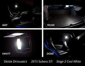 Diode Dynamics 15-19 Subaru WRX Interior Light Kit Stage 1 - Cool - White