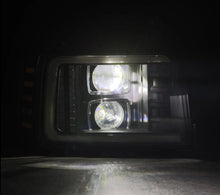 Load image into Gallery viewer, AlphaRex 92-96 Ford F-Series/Bronco PRO-Series Proj Headlight Blk w/Seq. Sig &amp; DRL