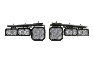 Diode Dynamics 21-Up Ford Bronco Stage Series Fog Pocket Kit - White Sport