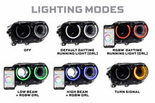 Load image into Gallery viewer, Dodge Challenger (15-23 / RGB / Set): Morimoto XRGB LED Headlights