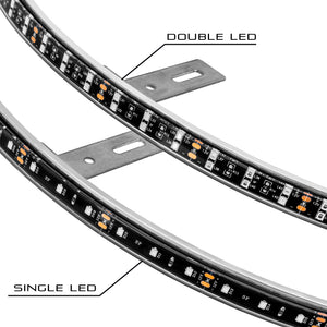 Oracle LED Illuminated Wheel Rings - Double LED - Blue NO RETURNS
