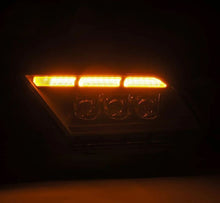 Load image into Gallery viewer, AlphaRex 10-12 Ford Mustang NOVA-Series LED Proj. Headlights Alpha-Blk w/Activ Lght &amp; Seq.Sig SB DBL