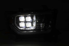 Load image into Gallery viewer, AlphaRex 07-13 Toyota Tundra (w/Lvl Adj) NOVA LED Proj Headlights Plank Alpha Blk w/Seq Signal/RDL