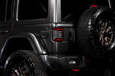 Jeep Wrangler JL (2018+): Morimoto XB Low Profile Tail Lights (Red)