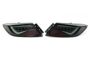 OLM "Scythe Style" LED Taillights (Smoke Lens/Black Base/White Bar) - 2022+ BRZ / GR86