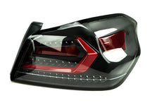 Load image into Gallery viewer, OLM Evolution Tail Lights (Clear Lens, Black Base, Red Bar) - 15+ WRX / STI