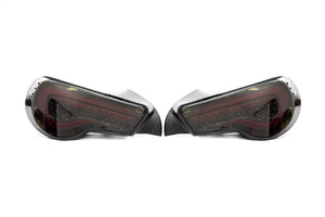 OLM VL Style Sequential Tail Light with Red Bar (Smoked Lens, Gold Base) - 13+ FT86