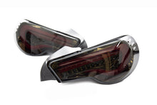 Load image into Gallery viewer, OLM VL Style Sequential Tail Light with Red Bar (Smoked Lens, Gold Base) - 13+ FT86