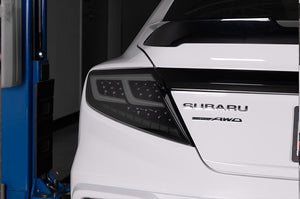 OLM Spec-AR LED Taillights (Smoke Lens/Black Base/White Bar) - 2022+ WRX