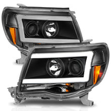 Load image into Gallery viewer, ANZO 05-09 Toyota Tacoma Projector Light Bar Style Headlights w/ C Light Bar