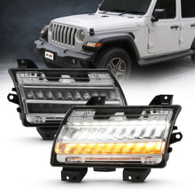 Load image into Gallery viewer, ANZO 18-19 Jeep Wrangler JL Halogen Chrome Clear w/ Sequential Signal