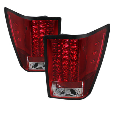 Spyder Jeep Grand Cherokee 07-10 LED Tail Lights Red Clear ALT-YD-JGC07-LED-RC