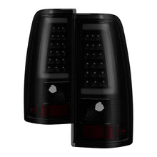 Load image into Gallery viewer, xTune Chevy Silverado 1500/2500/3500 99-02 Version 3 Tail Lights Black Smoke ALT-ON-CS99V3-LBLED-BSM