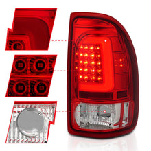 Load image into Gallery viewer, ANZO 1997-2004 Dodge Dakota LED Taillights Chrome Housing Red Lens Pair