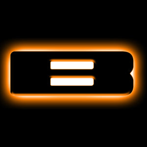 ORACLE Lighting Universal Illuminated LED Letter Badges - Matte Black Surface Finish - B