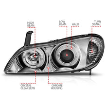 Load image into Gallery viewer, ANZO 2000-2004 Infiniti I30 Projector Headlights w/ Halo Chrome