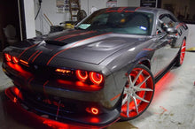 Load image into Gallery viewer, Oracle 15-21 Dodge Challenger Waterproof LED Fog Light Halo Kit - ColorSHIFT