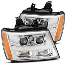 Load image into Gallery viewer, AlphaRex 07-14 Chevrolet Tahoe/Suburban LUXX Series LED Projector headlights Chrome w/DRL/Sequential